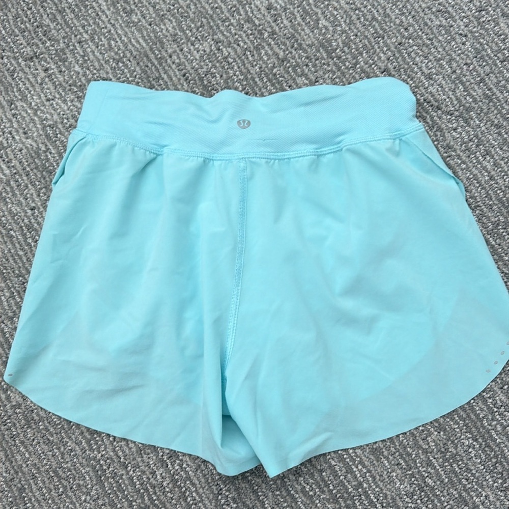 Light Blue Women's lululemon fast and free Shorts - Picture 2 of 2